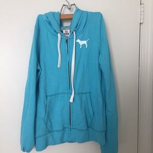 Pink | Blue Zip Up Jacket